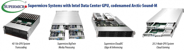 아크틱 사운드-M 인텔 데이터센터용 GPU 기반 슈퍼마이크로 시스템